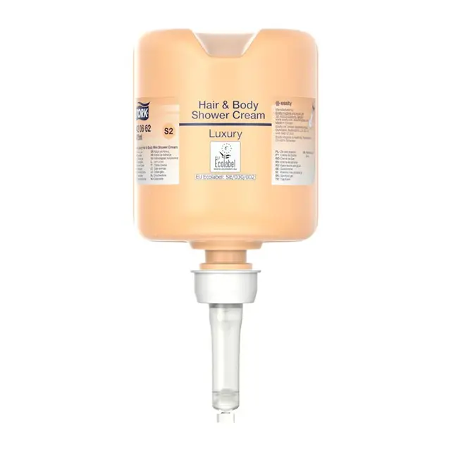 Luksus Hair & Body Mini Shower Cream, 475ml, S2, Premium, Tork 420662, (8 stk.)