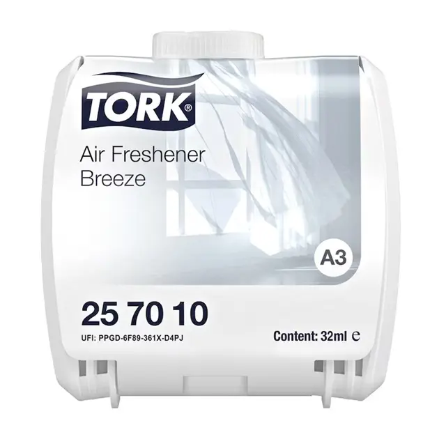 [46744] Luftfrisker - Breeze, A3, 32ml, Premium, Tork Constant 257010, (6 stk.)