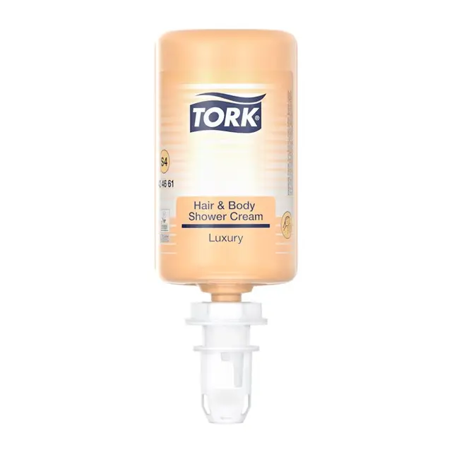 [46753] Luksus Hair & Body Shower Cream (3-i-1), 1L, S4, Premium, Tork 424661, (6 stk.)