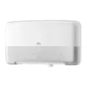 Twin papirdispenser t/ Mini Jumbo Toiletpapir, T2, hvid, Tork 555500, (1 stk.)