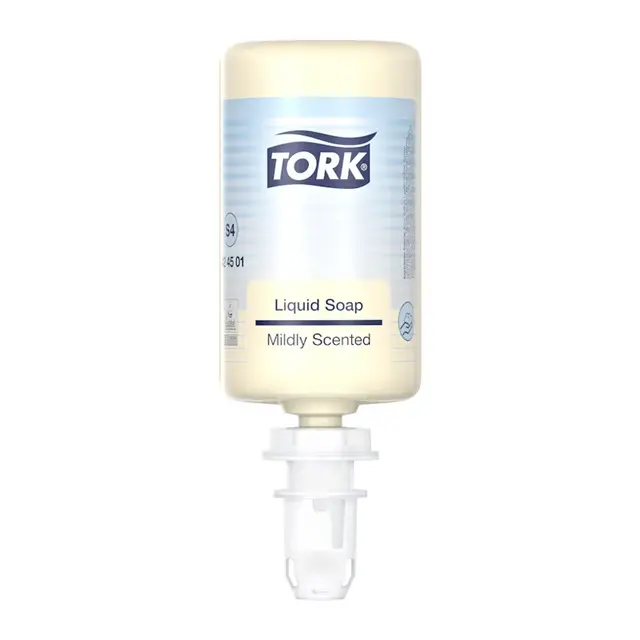 Flydende håndsæbe med mild duft, 1L, S4, gul, Premium, Tork 424501, (6 stk.)
