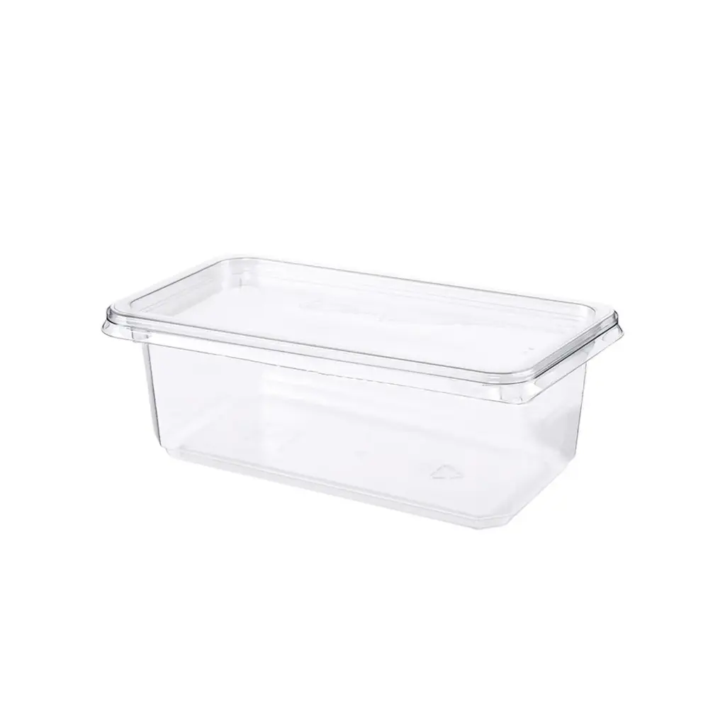 [46783] Kageboks, K2182-1E, 1-rum, 740 ml, 180x100x61 mm, APET, klar, (608 stk.)