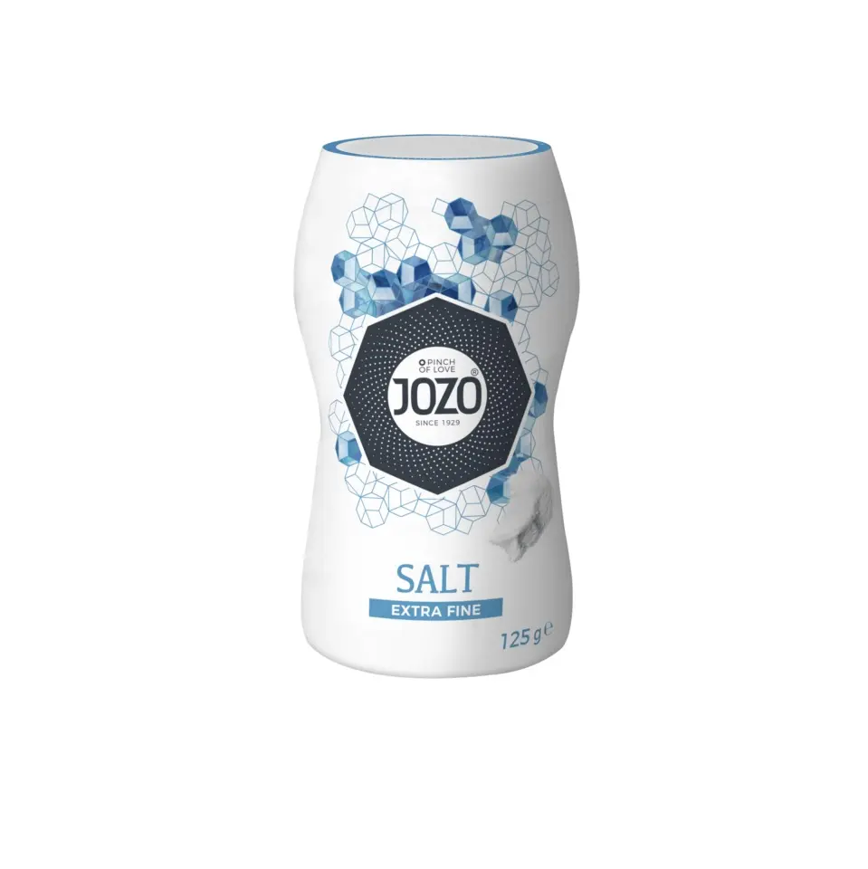 [46907] Ekstrafint bordsalt med jod, 125g dåse, JOZO, (24 stk.)