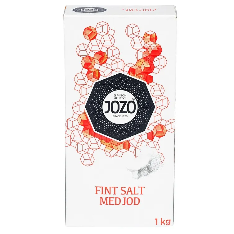 [46910] Fint bordsalt med jod, 1 kg, JOZO, (10 stk.)