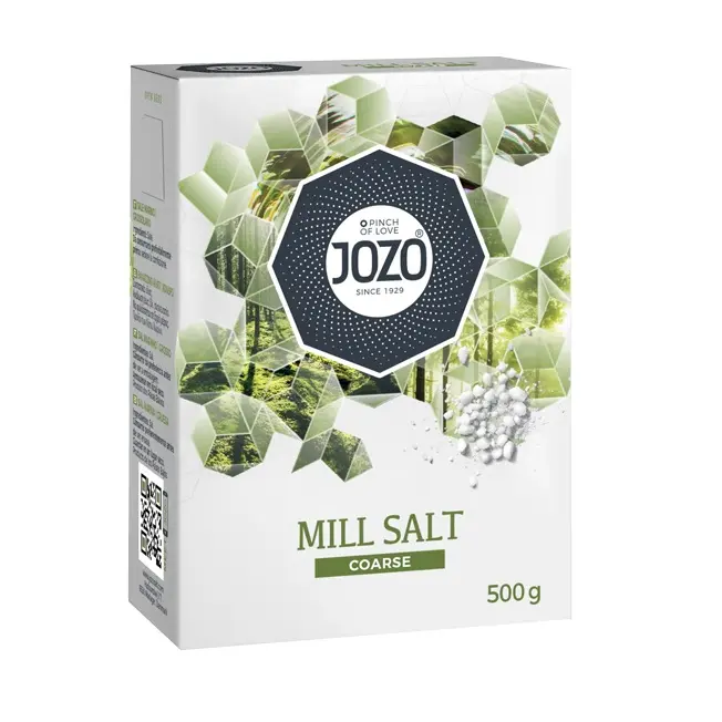 [46911] Kværnsalt, 500g karton, JOZO, (10 stk.)