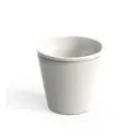 Genanvendeligt plastikskrus, 200ml, Ø9x8,5cm, PP, cremehvid, dobbelvæg, (48 stk.)