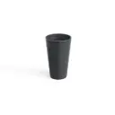Genanvendeligt plastikkrus, 400ml, Ø9x14,5cm, PP, skiffergrå, dobbelvæg, (48 stk.)