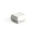 Genanvendelig burgerboks, M, 13,5x13,5x8,2cm, PP, cremehvid, (48 stk.)