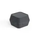 Genanvendelig burgerboks, XL, 15x15x10,2cm, PP, skiffergrå, (48 stk.)