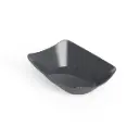 Genanvendelig snacktallerken, M, 9,5x5,5x4,2cm, skiffergrå, PP, (100 stk.)