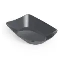 Genanvendelig snacktallerken, XL, 13,5x8,5x4,4cm, skiffergrå, PP, (100 stk.)