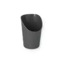 Genanvendelig pommesfrites holder, S, 8x11,6cm, skiffergrå, PP, (48 stk.)
