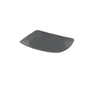 Genanvedelig plasttallerken, 22x17x2cm, skiffergrå, PP, (100 stk.)