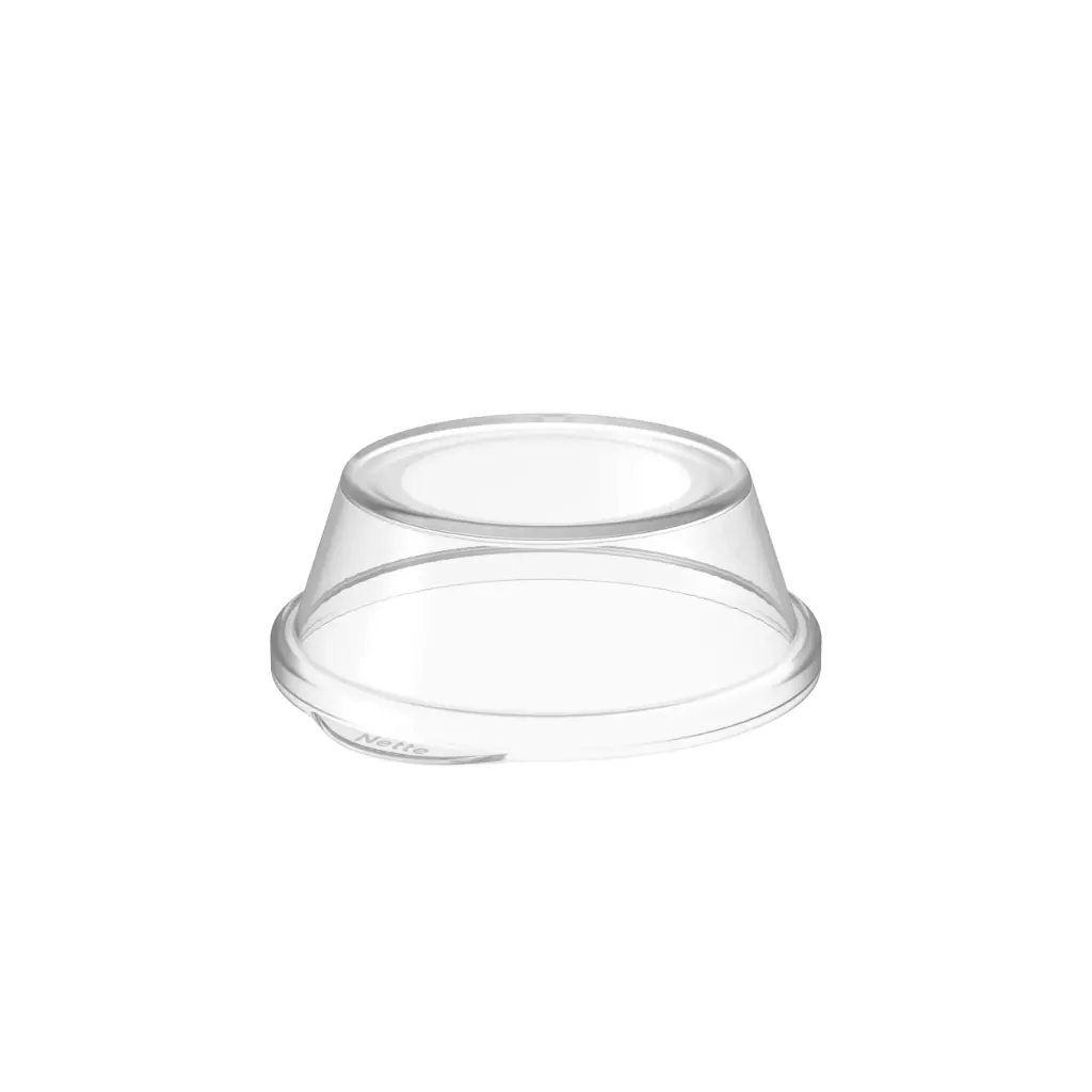 [47061] Højt låg t/ 150ml genanvendeligt isbæger & Ø9cm drikkebæger, PP, (100 stk.)