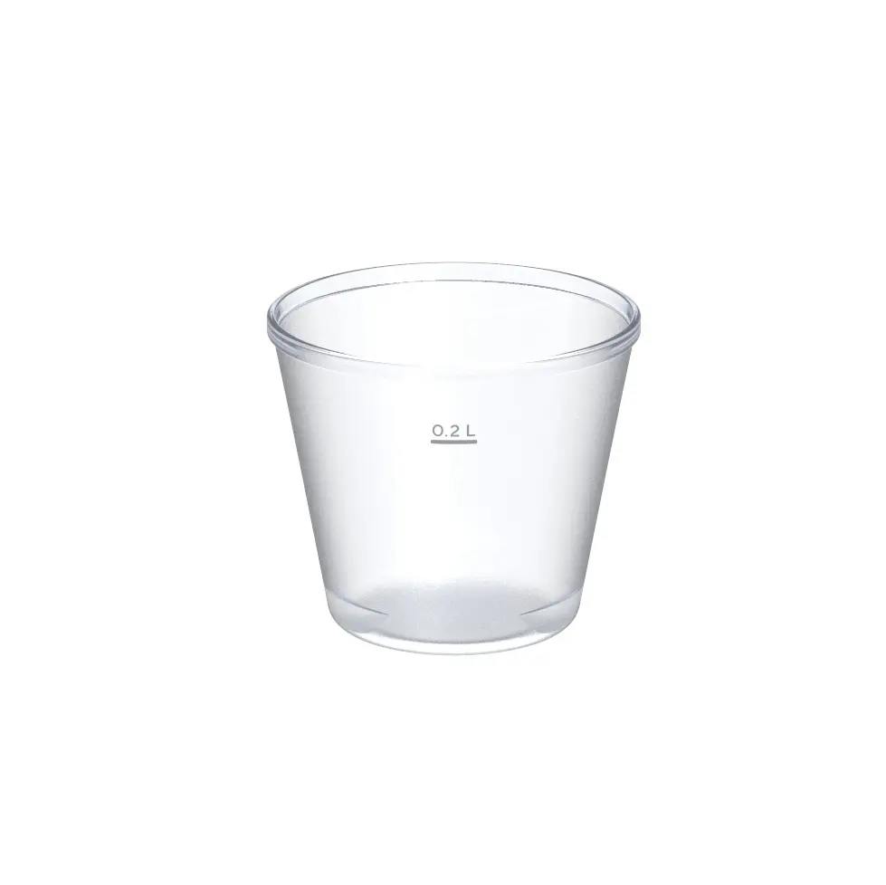 [47070] Genanvendeligt drikkebæger, 200ml, Ø9x7,8cm, klar, PP, (100 stk.)