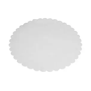 Fadpapir, Ø22 cm, rund, præget, hvid, (500 stk.)