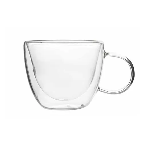 [47292] Espressoglas, 8cl, Ø7,1xH6cm, OMAGIO ESPRESSO, dobbeltvægget borosilikat, (sæt á 2 stk.)