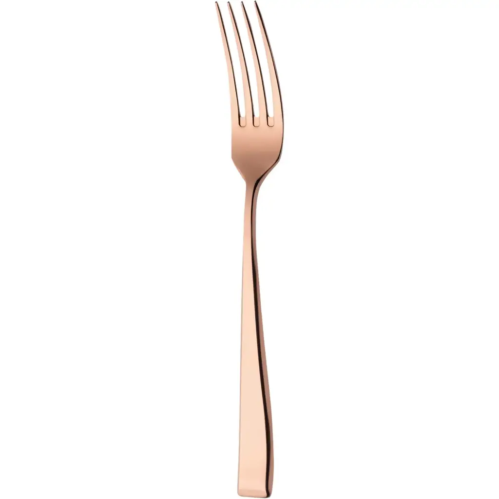 [47345] Bordgaffel, Durban Mirror Copper, kobberfarvet, 18/10 rustfrit stål, SOLA, (12 stk.)