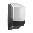 Papirdispenser t/ 2 rl toiletpapir, 17,2x15,2x31,2cm, hvid, plast, Katrin, (1 stk.)