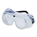 Tætlukkende sikkerhedsbrille m/ ventilationshuller, klar, OS Google, (10 stk.)