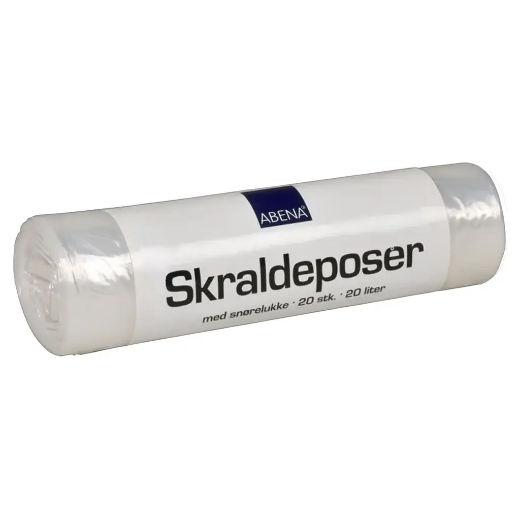 [47473] Affaldspose med snøreluk, 20 l, klar, LDPE/virgin, 44x50cm, (40 rl á 20 stk, 800 stk.)