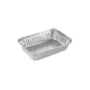 Foliebakke, 8389, rekt, alu, 890ml, 20,7cm x 14,1cm x 4,1cm, m/foldekant, lasagne, (100 stk.)