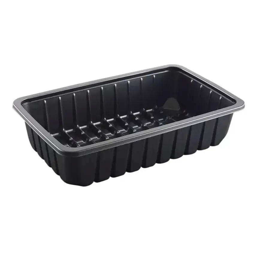 [47511] Plastbakke, K81-60S, rekt, sort, PP, 26,2cm x 16,2cm x 5,9cm, (300 stk.)