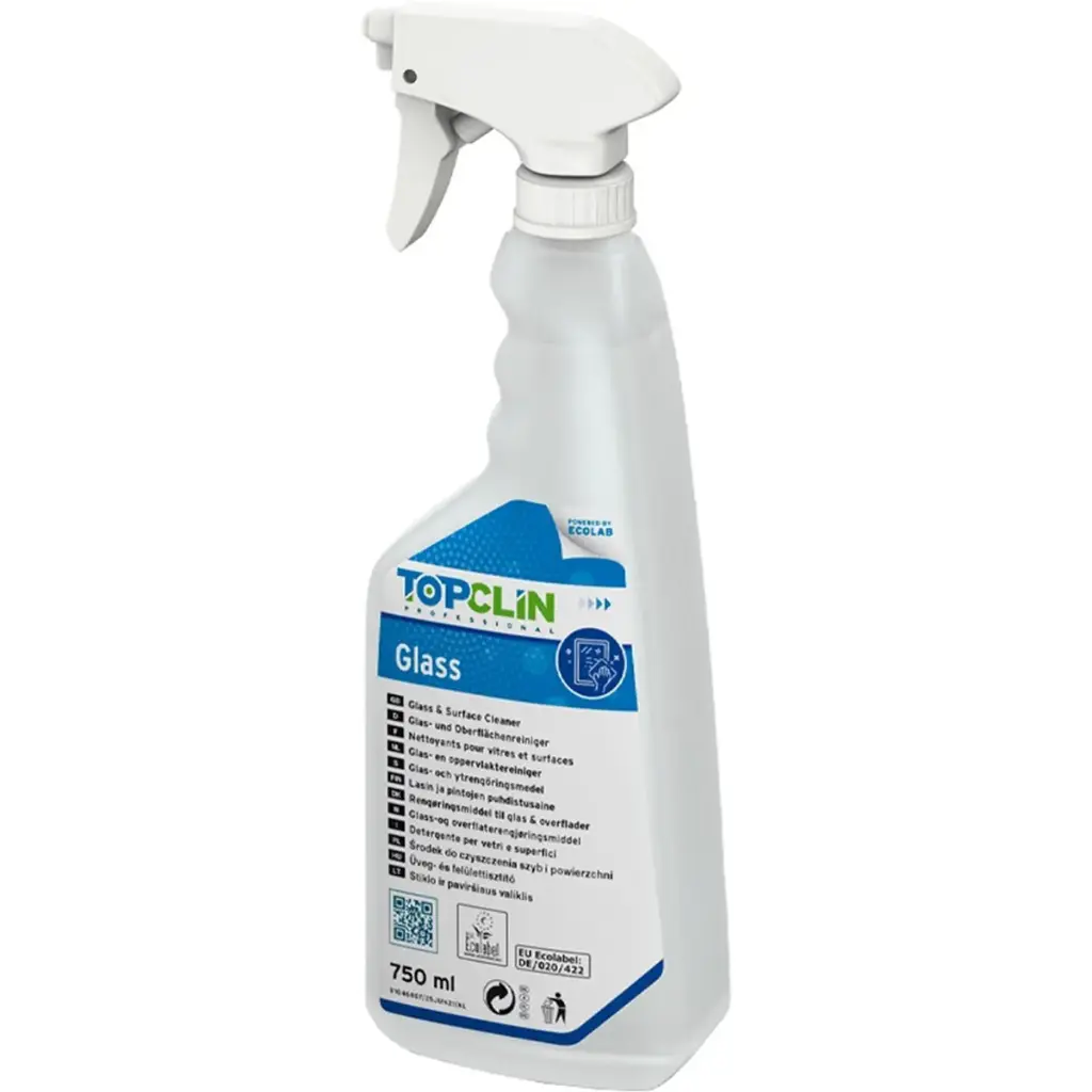 [48016] Glasrens, TOPCLIN Glass, 750 ml, Ecolab, (6 stk.)