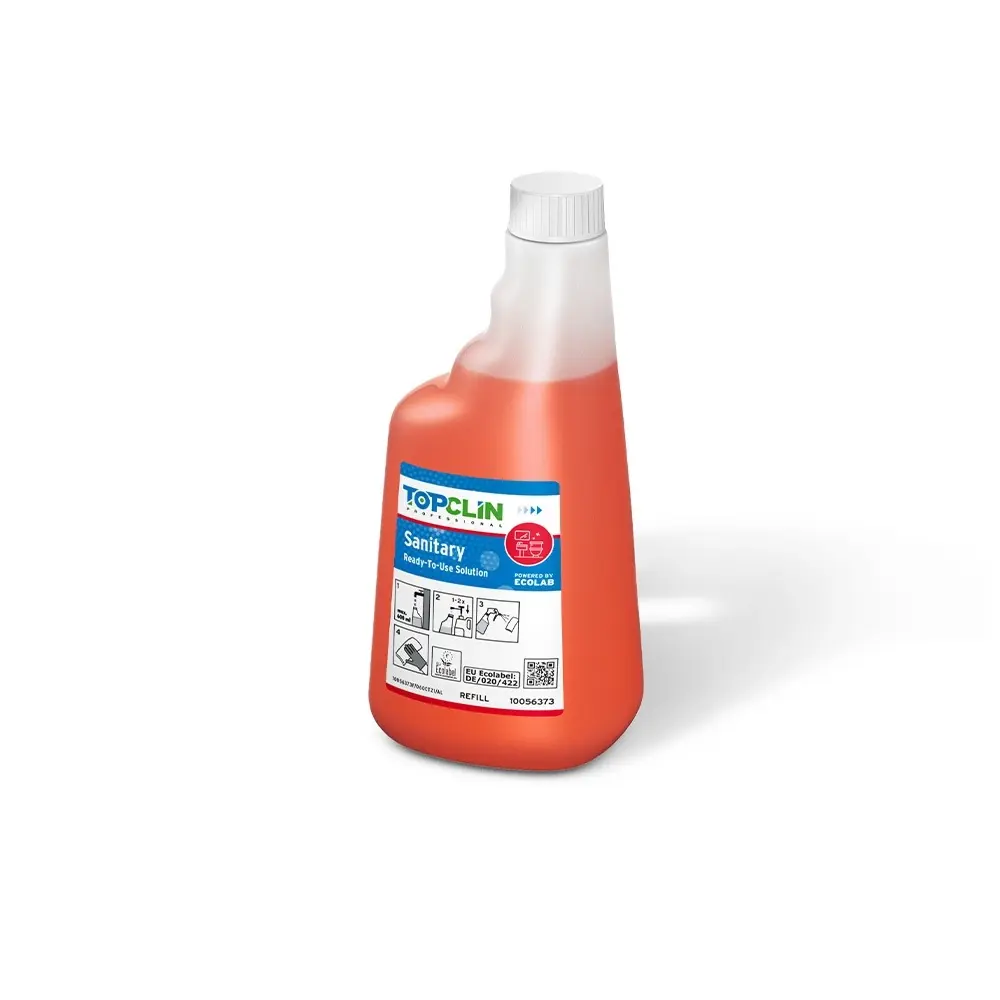 Tom bruseflaske t/ TOPCLIN Sanitary HD, stærk, 650 ml, Ecolab, (6 stk.)