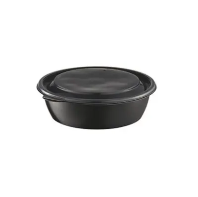 [48145] Bæger, rundt, sort, PP, 750ml, Ø19,0x4,5cm, suppe, (300 stk.)