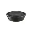 Bæger, rundt, sort, PP, 750ml, Ø19,0x4,5cm, suppe, (300 stk.)