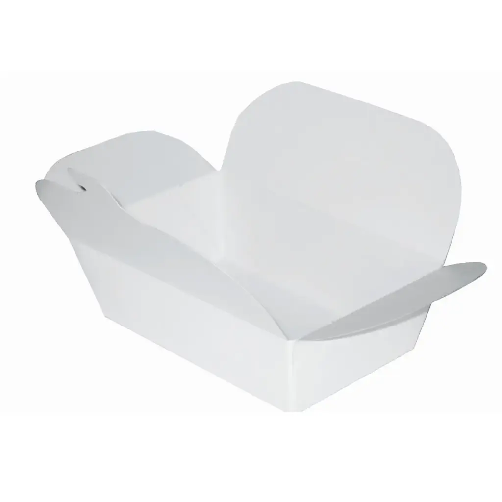 [48256] Kinaæske, stor, 1000ml, 10x16.5x6.5cm, karton, PE-belagt, hvid, (300 stk.)