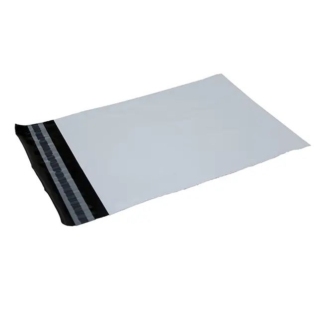 [48257] Forsendelsespose, hvid, 55x77cm, stærk kvalitet i 100% genanvendt plast, (100 stk.)