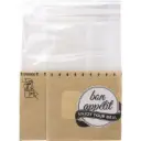Snack bag, 21,5x13x7,5cm, brun, papir/PET, sidefalset, med afriv, (1000 stk.)