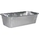 Alu-form, 25x12,2x7cm, 1500 ml, aluminium, rektangulær, smooth wall, (200 stk.)