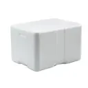 Termokasse, 17 ltr, 40x30x25 cm, Coolsafe, Medium, med Låg, EPS, Hvid, (1 stk.)