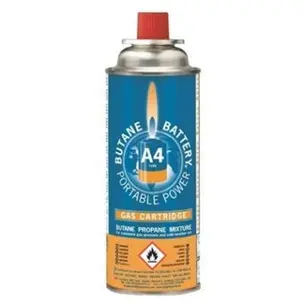 Gasdåse, 220g/400ml, til gasbrænder, (4 stk.)