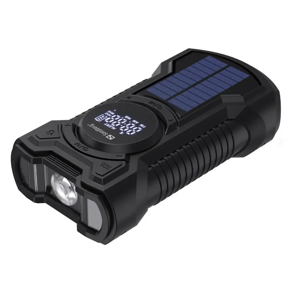 Sandberg Survivor Radio All-in-1 5000 Powerbank, sort, 5000 mAh, (1 stk.)