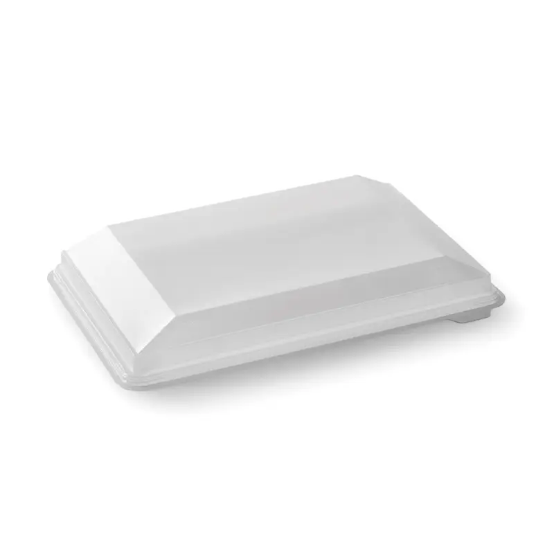 [48573] Plastlåg t/ Zen tapasbakke, 25x16,6x3,2cm, RPET, klar, (240 stk.)