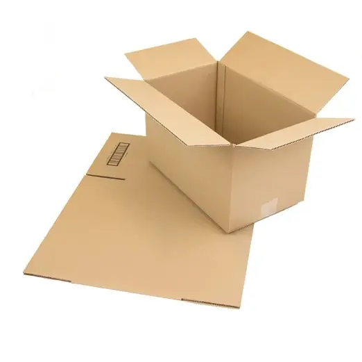 [48745] Fold-selv standard papkasse, 4,1L, 24x19x9cm, 3mm, brun, bølgepap, FEFCO 0201, (1400 stk.)