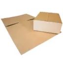 Fold-selv standard papkasse, 4,32L, 32x22,5x6cm, 3mm, brun, bølgepap, FEFCO 0201, (1050 stk.)