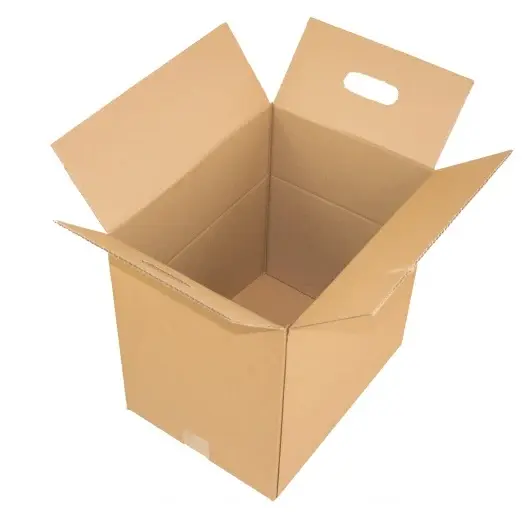 [48747] Fold-selv standard papkasse, 11,5L, 32x22,5x16/8cm, 3mm, brun, bølgepap, FEFCO 0201, (720 stk.)