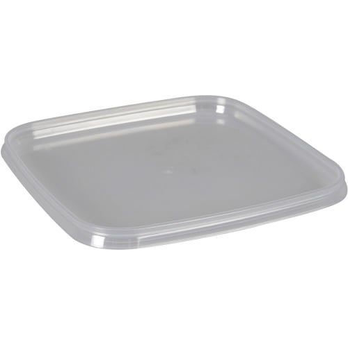 [10384] Låg til condi bøtte, GS-Basic, 12,8x12,8x0,9cm, klar, PP, til stabelbøtte, tilhørende 10383 og 10480, (10 stk.)