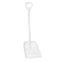 Ergonomisk skovl med drænhuller, 1145 mm, hvid, Vikan 56035, (1 stk.)
