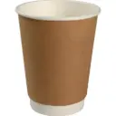 Papkrus, DW, 300 ml/12 oz, Ø9 cm, brun, (500 stk.)