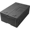 Termokasse, 60x40x23cm, 30 l, sort, EPP, 1-rums, 1/1 GN, foldbar, (3 stk.)