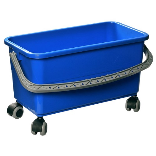 Moppeboks, Tina Trolleys, 600x310x350mm, 22 l, blå, PP/plast, med hank og hjul, (1 stk.)