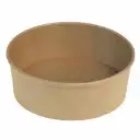 Salatskål, Catersource, rund, 750ml, Ø148mmx61mm, brun, kraft med PE, (300 stk.)