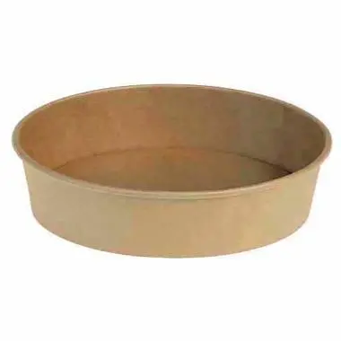Salatskål, Catersource, rund, 500ml, Ø148mmx45mm, brun, kraft med PE, (300 stk.)