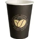 [50422] Papkrus, Beans, SW, 480 ml/16 oz, Ø9cm, sort, pap/PE, (1000 stk.)